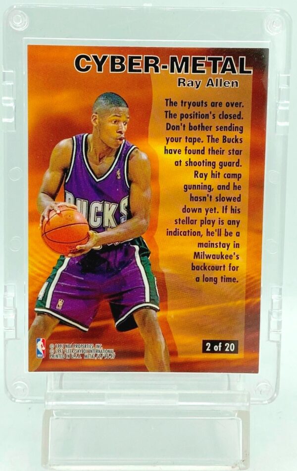 1996 Fleer Cyber-Metal Ray Allen #2 (2) 1996 Fleer Cyber-Metal Ray Allen #2 (2)