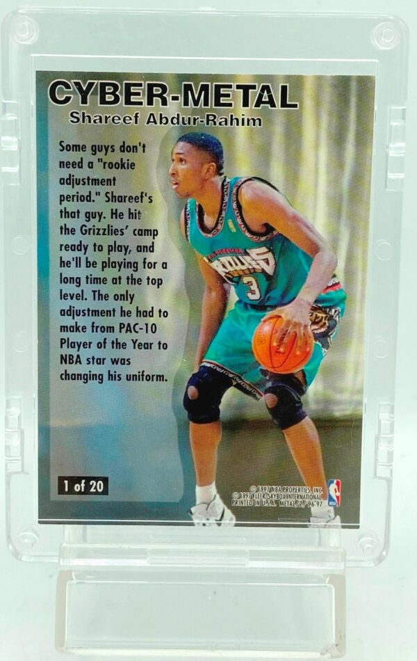 1996 Fleer Cyber-Metal Shareef Abdur-Rahim #1 (2) 1996 Fleer Cyber-Metal Shareef Abdur-Rahim #1 (2)