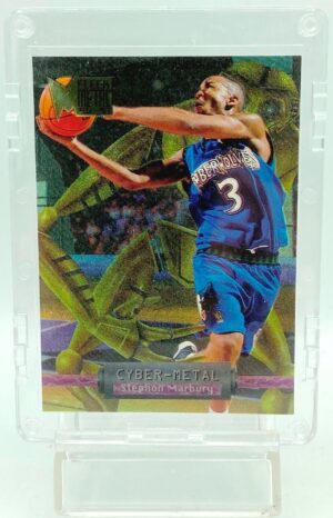 1996 Fleer Cyber-Metal Stephon Marbury #9 (1) 1996 Fleer Cyber-Metal Stephon Marbury #9 (1)