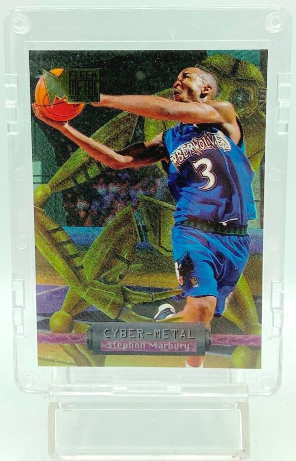 1996 Fleer Cyber-Metal Stephon Marbury #9 (1)