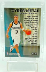 1996 Fleer Cyber-Metal Stephon Marbury #9 (2)