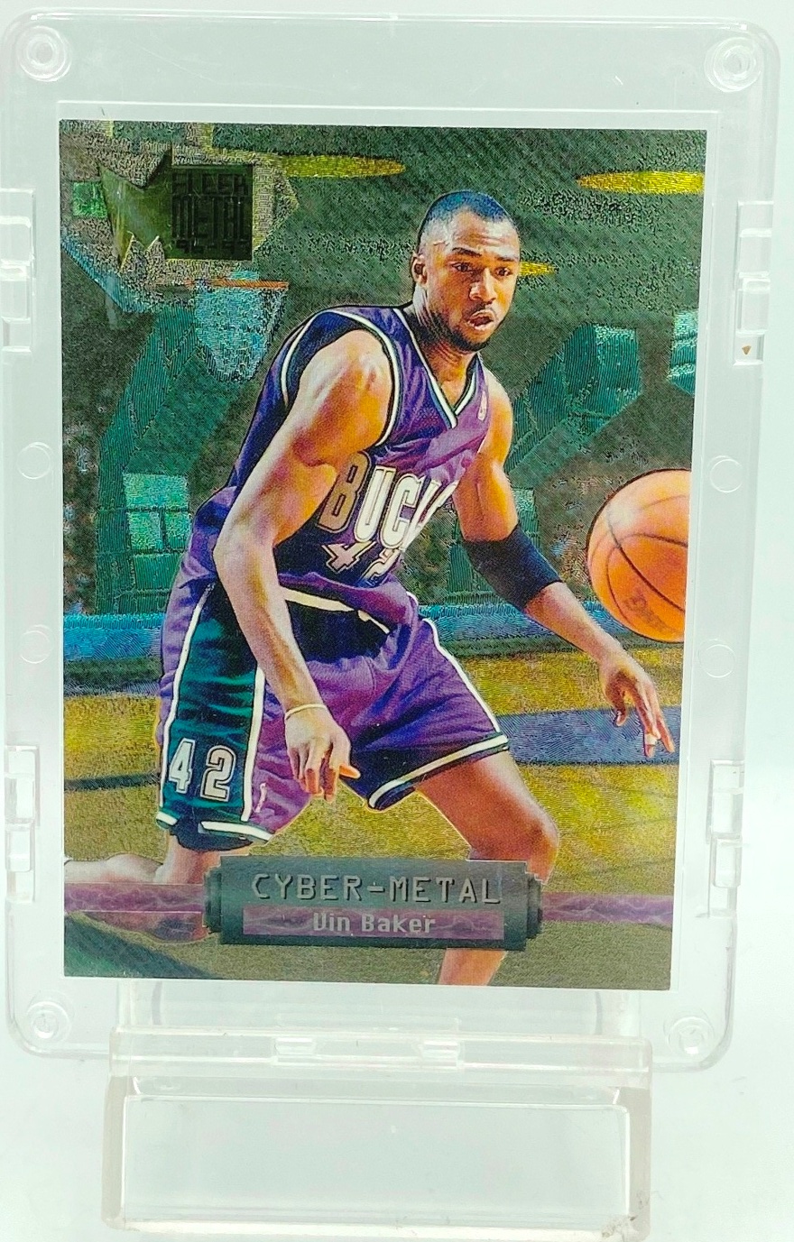 1996 Fleer Cyber-Metal Vin Baker #3 (1)