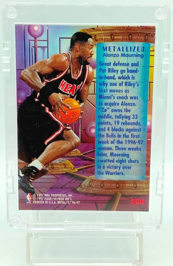 1996 Fleer Metallized Alonzo Mourning #226 (2) 1996 Fleer Metallized Alonzo Mourning #226 (2)