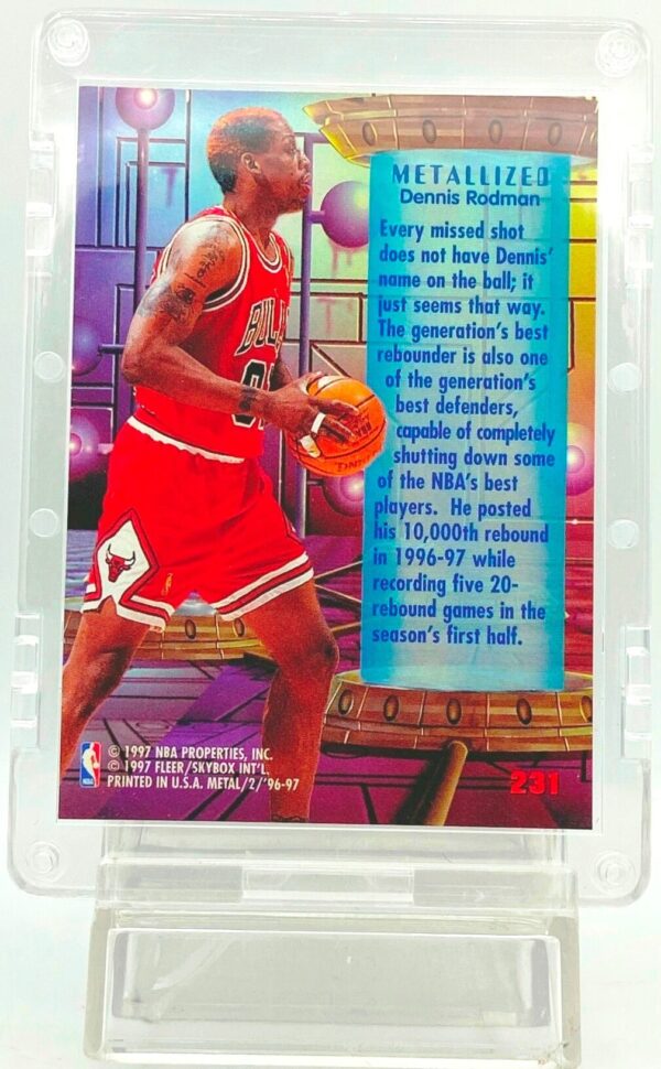 1996 Fleer Metallized Dennis Rodman #231 (2) 1996 Fleer Metallized Dennis Rodman #231 (2)