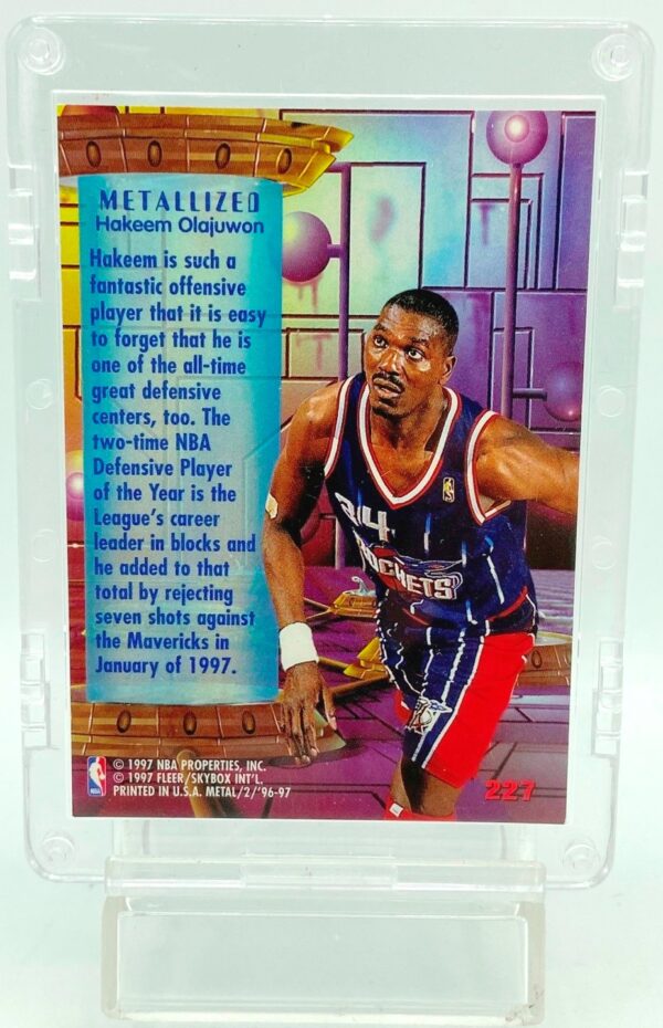 1996 Fleer Metallized Hakeem Olajuwon #227 (2)