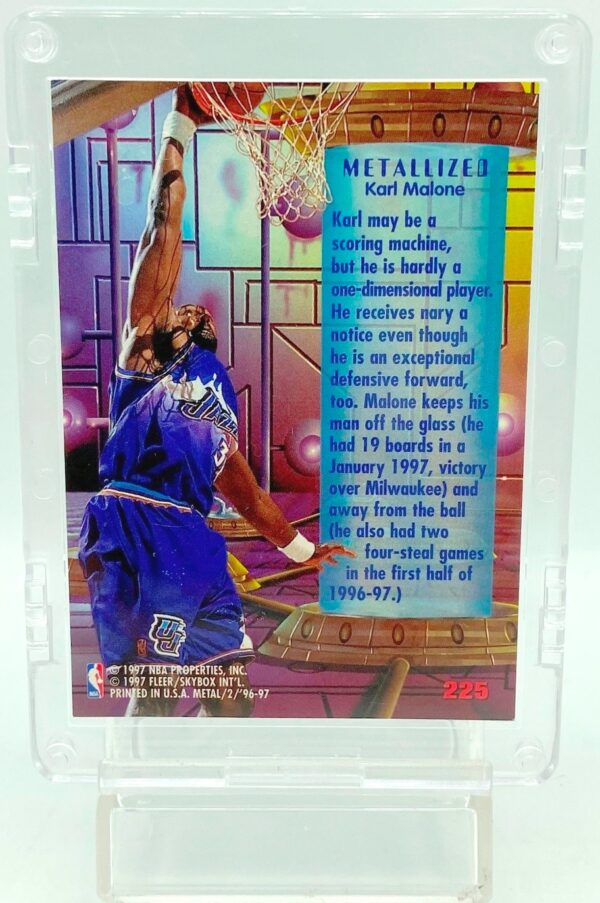 1996 Fleer Metallized Karl Malone #225 (2)