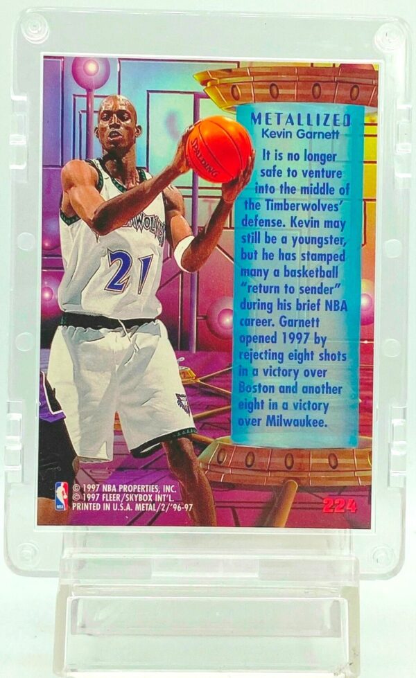 1996 Fleer Metallized Kevin Garnett #224 (2) 1996 Fleer Metallized Kevin Garnett #224 (2)