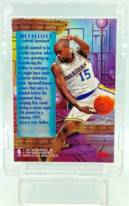 1996 Fleer Metallized Latrell Sprewell #232 (2)