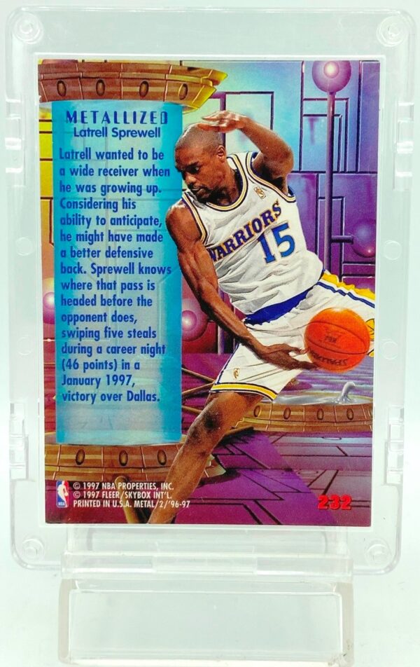 1996 Fleer Metallized Latrell Sprewell #232 (2) 1996 Fleer Metallized Latrell Sprewell #232 (2)
