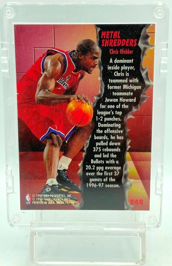 1996 Fleer Shredders Chris Webber #248 (2) 1996 Fleer Shredders Chris Webber #248 (2)