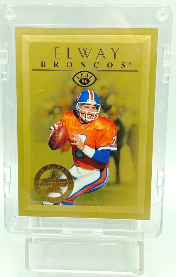 1996 Leaf LE 22k Gold John Elway #15 (1)