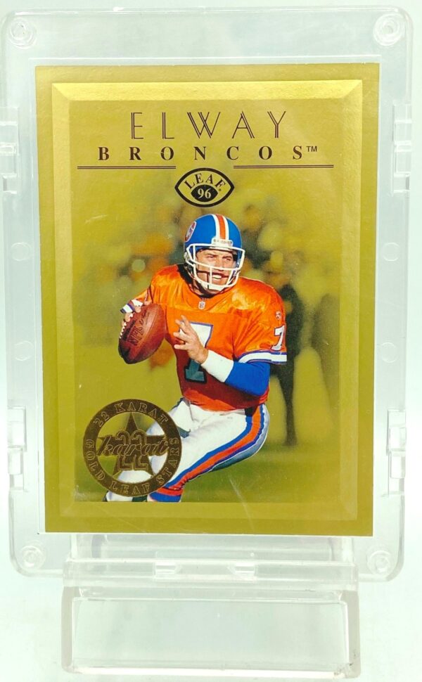 1996 Leaf LE 22k Gold John Elway #15 (2)