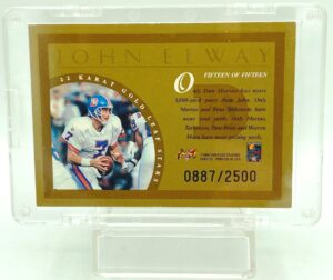1996 Leaf LE 22k Gold John Elway #15 (3)