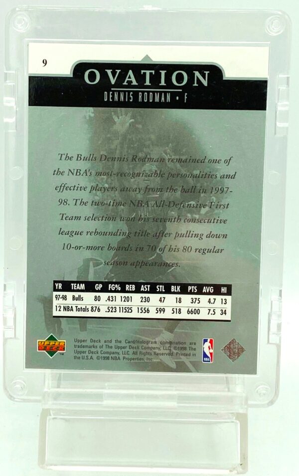 1997 UD Ovation Gold Dennis Rodman #9 (2)