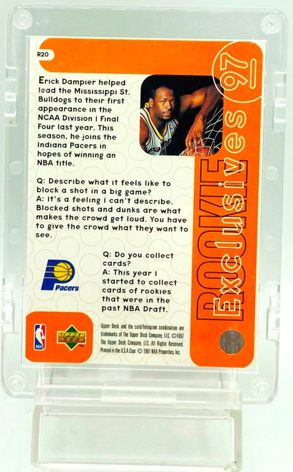 1997 UD Rookie Exclusive Erick Dampier #R20 (2) 1997 UD Rookie Exclusive Erick Dampier #R20 (2)