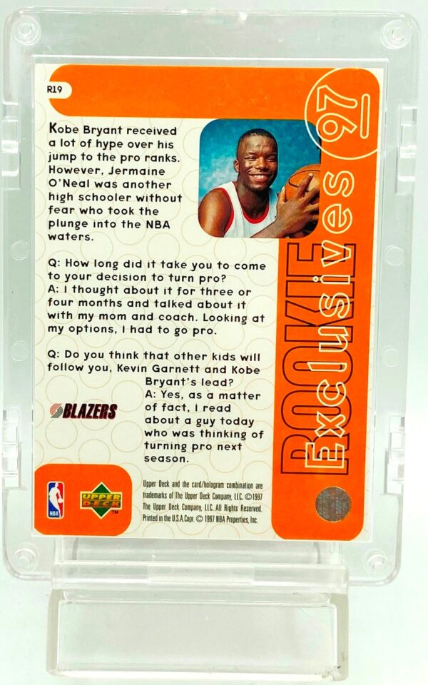 1997 UD Rookie Exclusive Jermaine O'Neal #R19 (2)