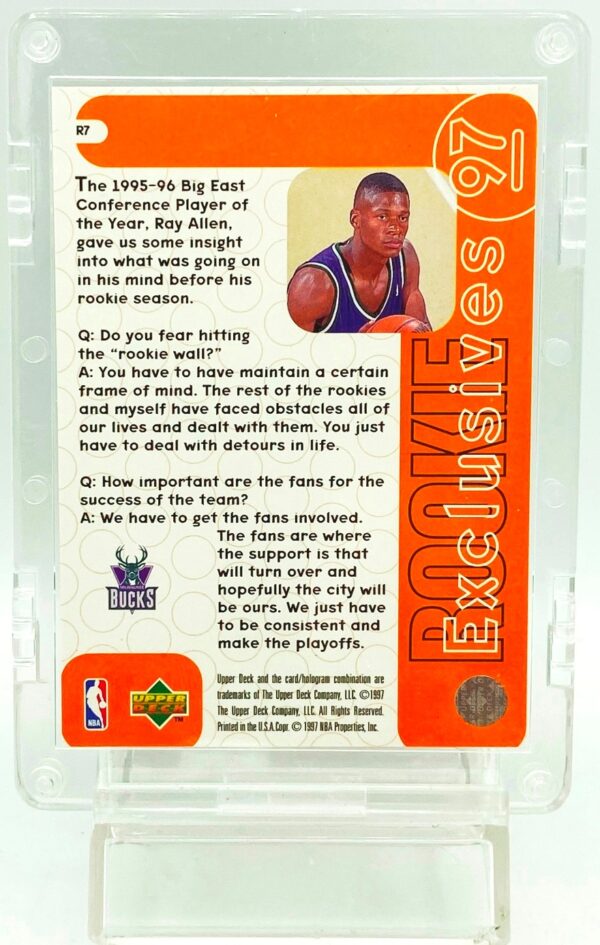 1997 UD Rookie Exclusive Ray Allen #R7 (2) 1997 UD Rookie Exclusive Ray Allen #R7 (2)