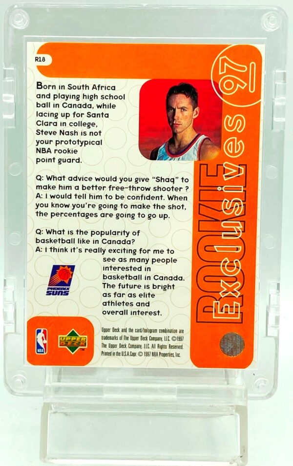 1997 UD Rookie Exclusive Steve Nash #R18 (2) 1997 UD Rookie Exclusive Steve Nash #R18 (2)