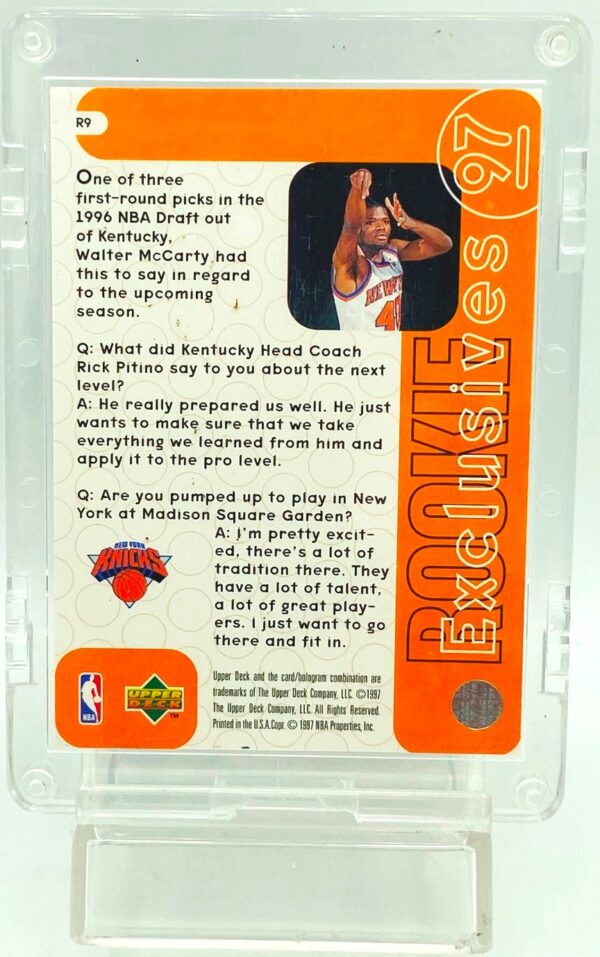 1997 UD Rookie Exclusive Walter McCarty #R9 (2) 1997 UD Rookie Exclusive Walter McCarty #R9 (2)