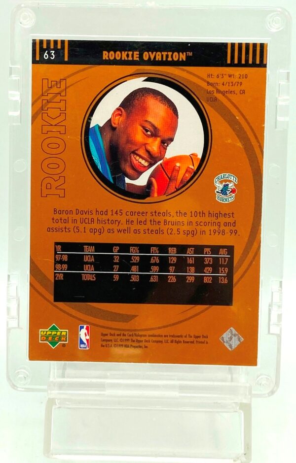 1997 UD Rookie Ovation Baron Davis RC #63 (2)
