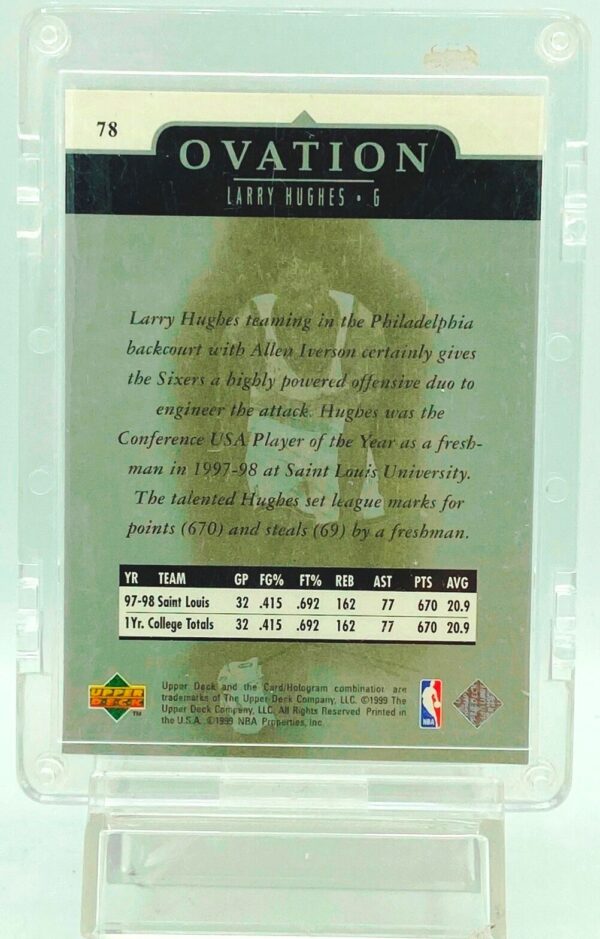 1998 Ovation Gold Larry Hughes RC #78 (2)