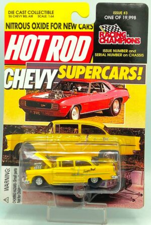 1998 RC Hot Rod Mag Yellow 55 Chevy Bel Air (1)