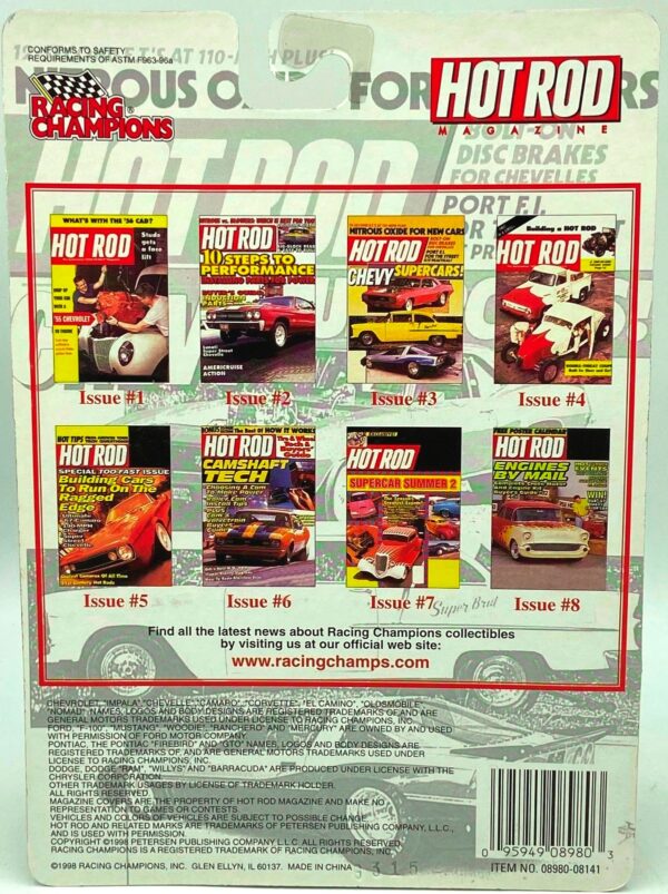 1998 RC Hot Rod Mag Yellow 55 Chevy Bel Air (4)