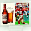 Vintage 1999 Budweiser NFL 49ers Schedule Jerry Rice ("Original Release-Not Folded or Creased") "Team: San Francisco Forty-Niners Jersey #80" ("In Hard-Clear Protective Sleeve") “Rare-Vintage” (1999) 