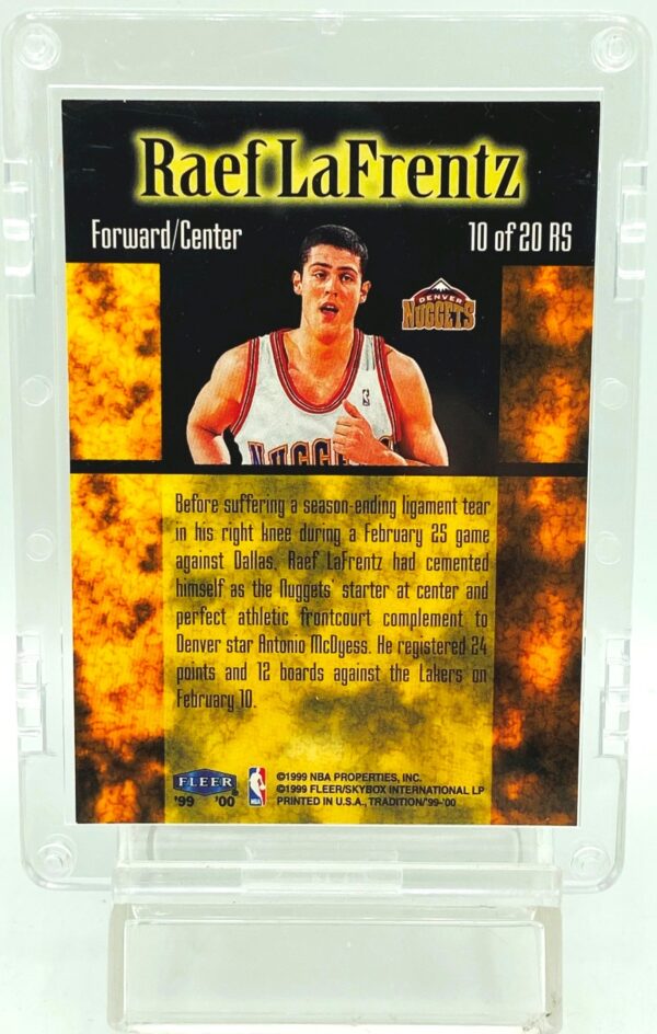 1999 Fleer R-Sensations Raef LaFrentz #10RS (2)