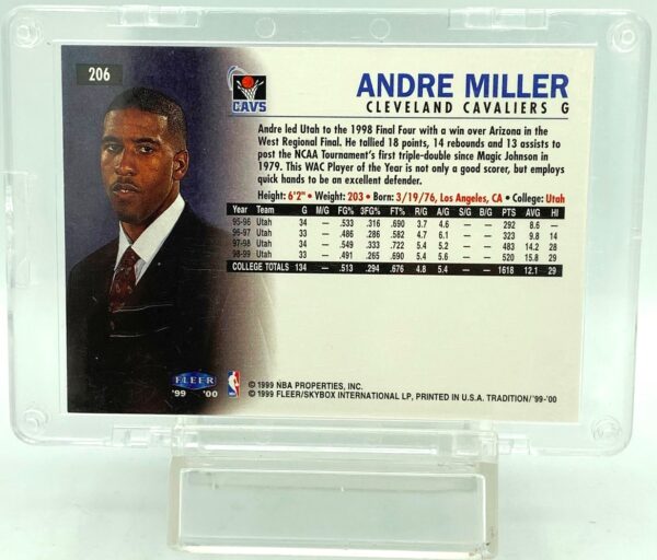 1999 Fleer Rookie Andre Miller #206 (2) 1999 Fleer Rookie Andre Miller #206 (2)