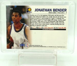 1999 Fleer Rookie Jonathan Bender #214 (2)