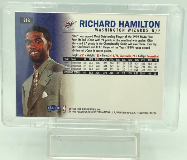 1999 Fleer Rookie Richard Hamilton #213 1999 Fleer Rookie Richard Hamilton #213