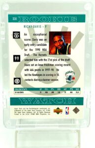 1999 UD Rookie Watch Ricky Davis RC #330 (2)