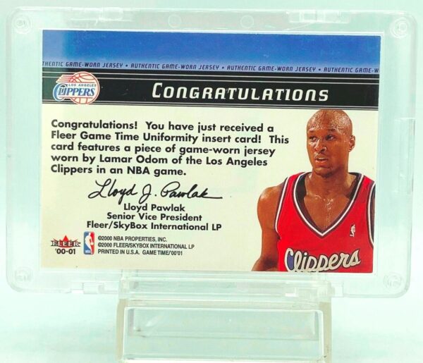 2000 Fleer Game Time Lamar Odom (2)
