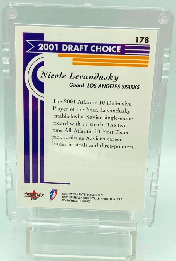 2001 Fleer Draft WNBA Nicole Levandusky #178 (2) 2001 Fleer Draft WNBA Nicole Levandusky #178 (2)