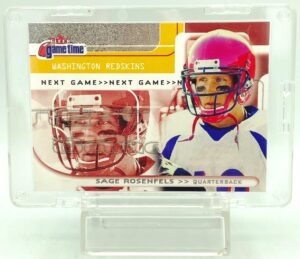 2001 Fleer Game Time Sage Rosenfels #134 (2)