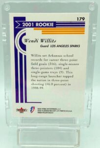 2001 Fleer Rookie WNBA Wendi Willits #179 (2)