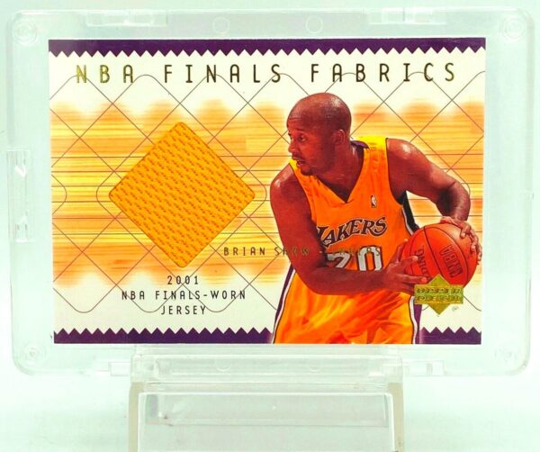 2001 UD Brian Shaw NBA Finals Fabrics #BS-F (1)