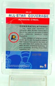 2002 TSC Jermaine O'Neal Warm-Up #AS-JO (2)
