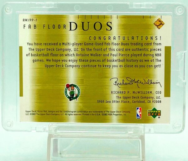 2002 UD Multi-Player Walker-Pierce #AW-PP-F (2)