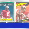 1983 & 1984 Topps Joe Montana Encased Set (2)