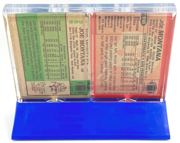 1983 & 1984 Topps Joe Montana Encased Set (5)