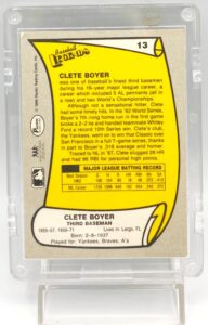 1988 Pacific Legends Clete Boyer #13 (5)