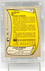 1988 Pacific Legends Frank Howard #17 (5)