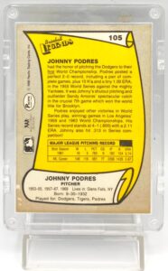 1988 Pacific Legends Johnny Podres #105 (5)