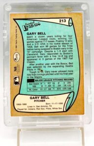 1989 Pacific Legends Gary Bell #213 (5)