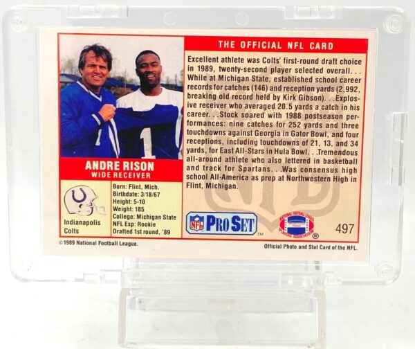 Vintage 1989 Pro Set Prospect NO. 1 Pick Andre Rison RC #497 