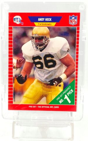 1989 Pro Set #1 Pick Andy Heck RC #514 (1)