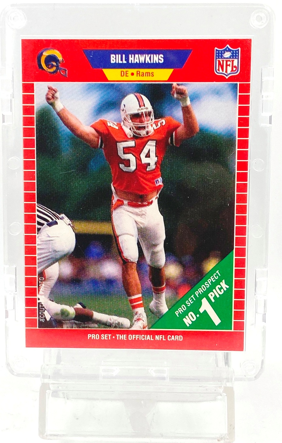 1989 Pro Set #1 Pick Bill Hawkins RC #500 (1)