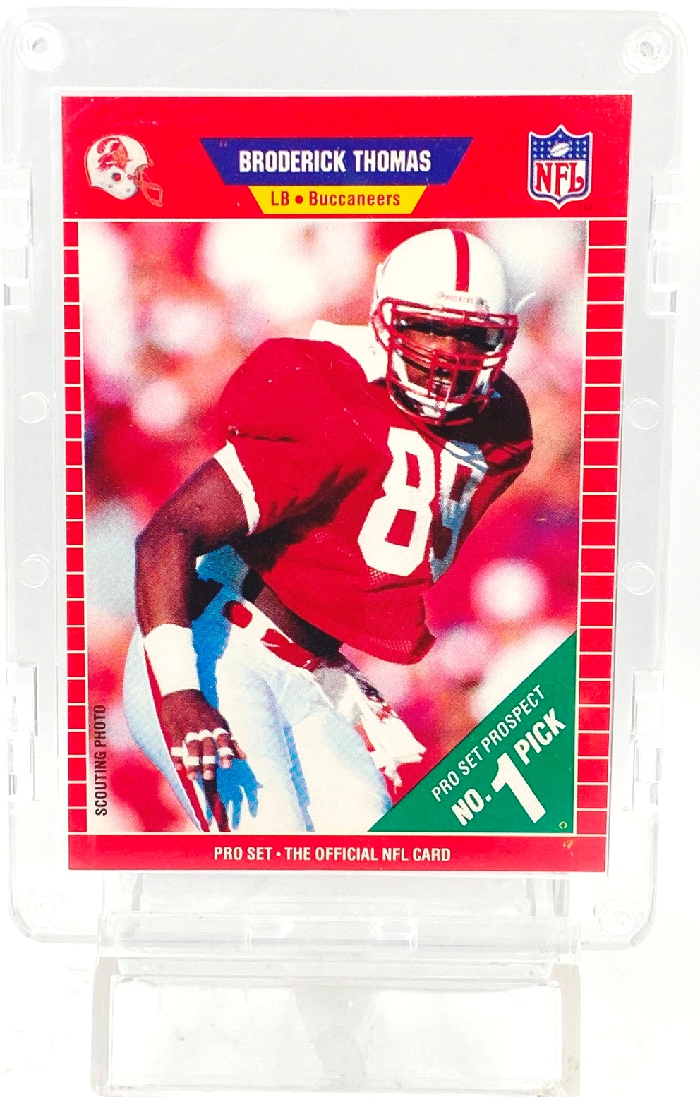 Vintage 1989 Pro Set Prospect NO. 1 Pick Broderick Thomas RC 515 Teams